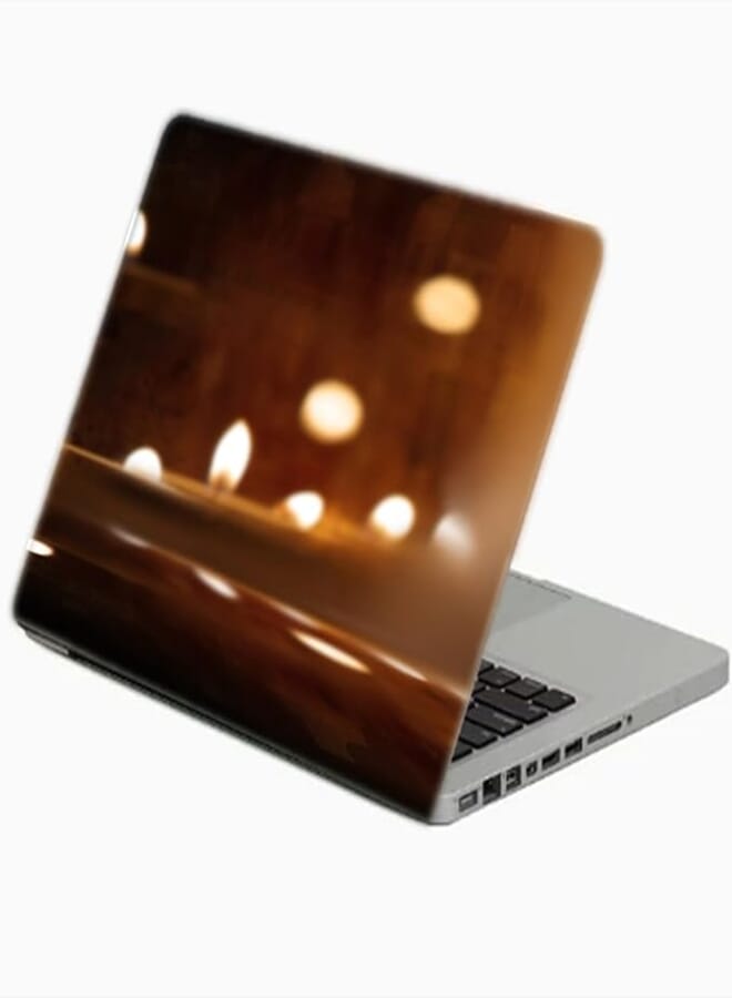 TAT Stains Liquid Texture Printed Laptop Sticker Multicolour-15.6 inch-3935